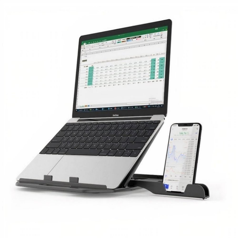 Laptop & Phone Holder Stand - Picture 2 of 3